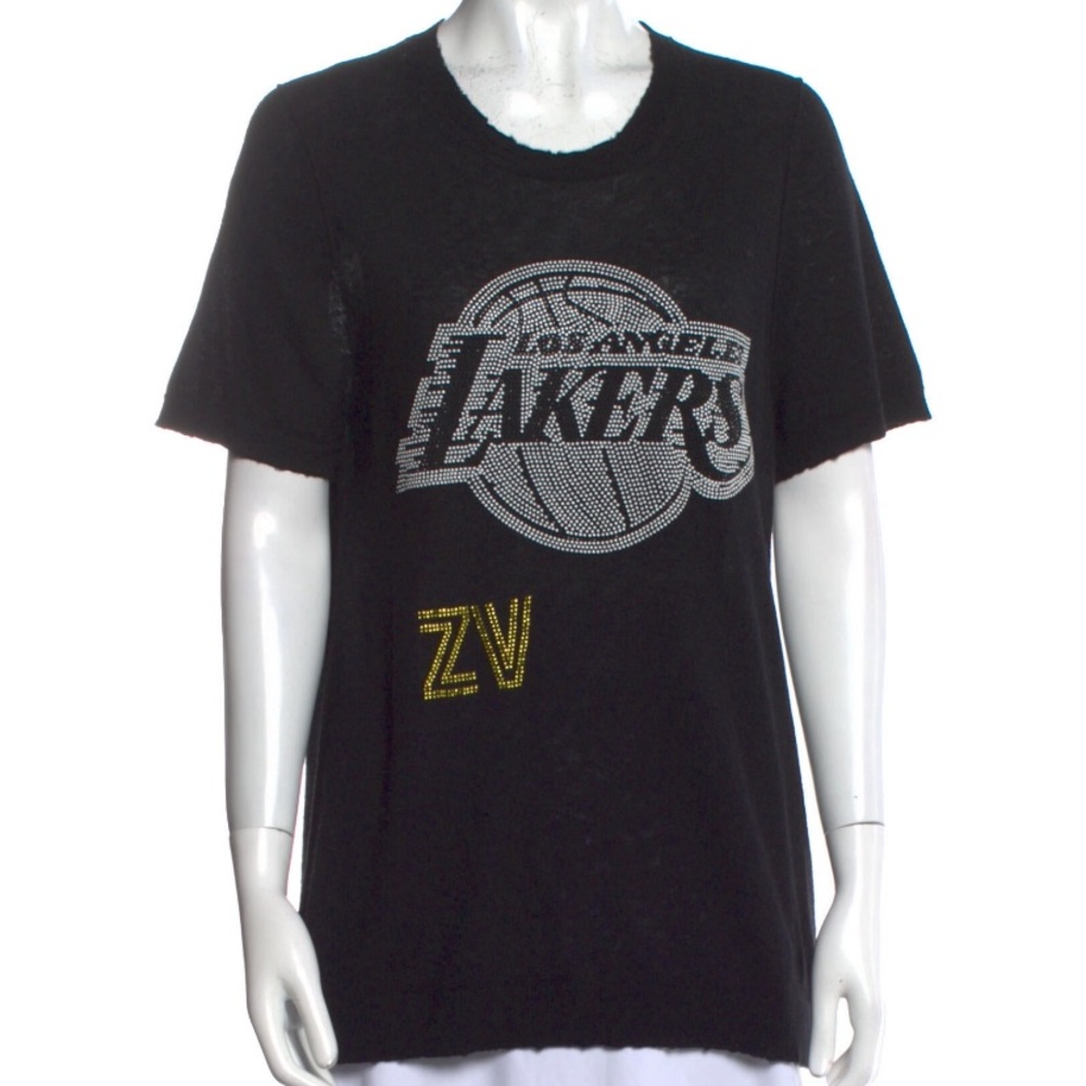 Zadig&Voltaire Tove CP Lakers/NBA Short-sleeved Cashmere